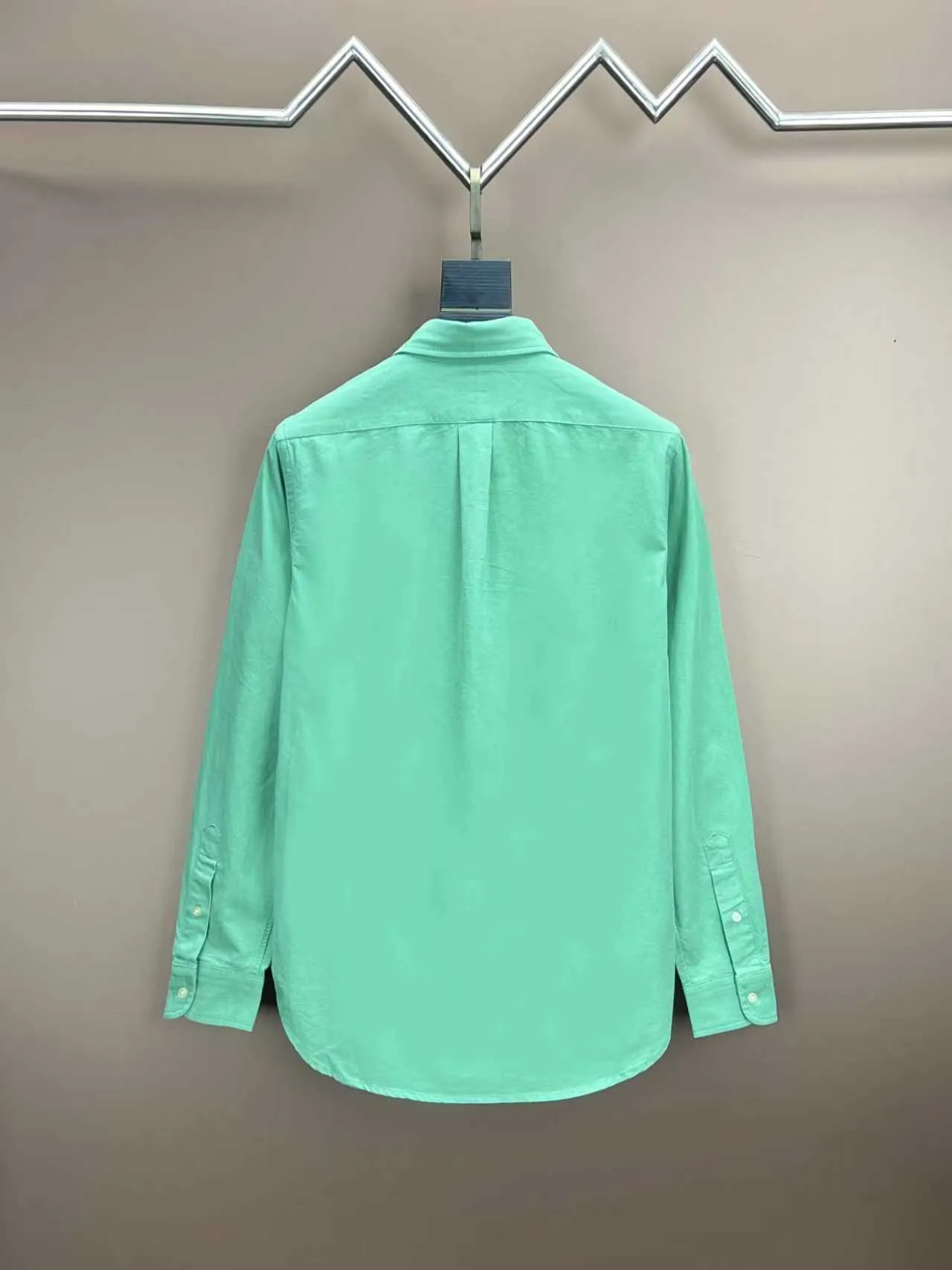 P360 Polo 25ss new solid color logo embroidered buttoned long-sleeved shirt men's high version code number: XS.S.M.L.XL.